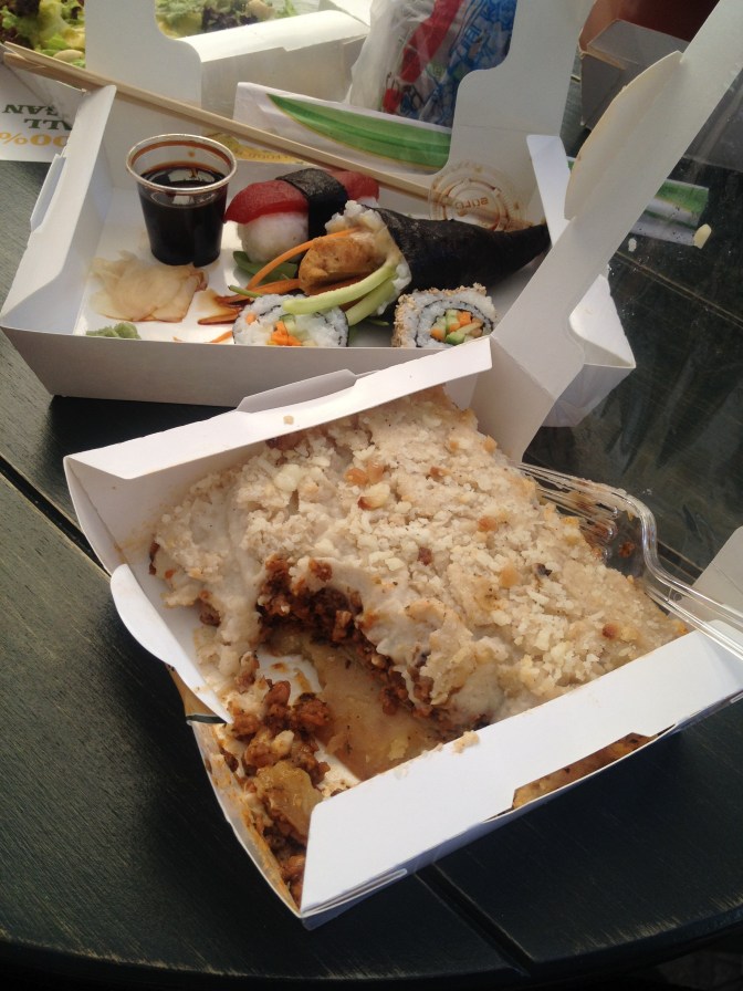 Vegan Nation Athens I'm Very Well Thank You Sushi Moussaka